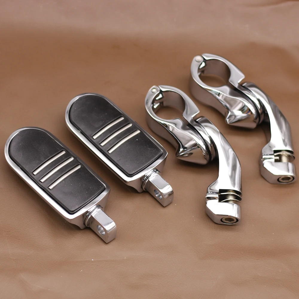 

32mm 1-1/4" Engine Guard Short Angled Adjustable Highway Foot Pegs For Honda GoldWing GL1500 GL1100