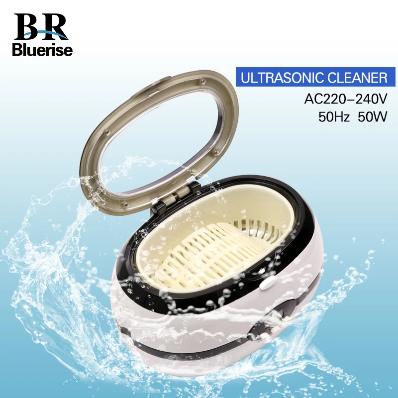 

Ultrasonic Cleaner Sterilizer Manicure Tools Nail Art Equipment Time Setting Stainless Steel 600ml 220-240V 50Hz 35W EU Plug