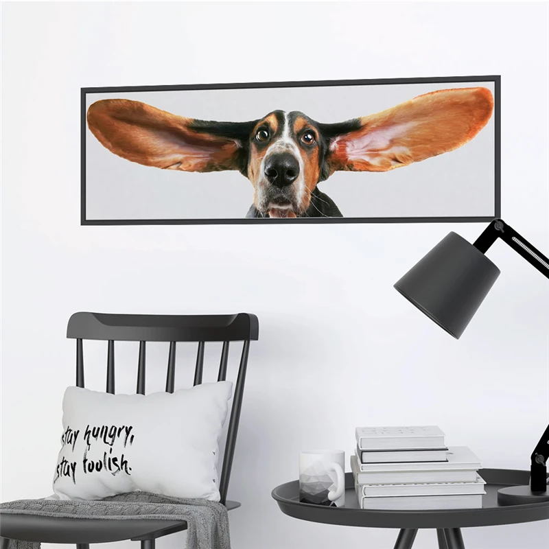 3d Животные для просмотра собак 20*30 см настенные наклейки детских комнат гостиной