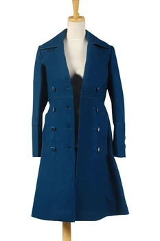 

Doctor Who Amy Teal Wool Coat Cosplay Costume Tops