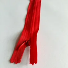 Красный невидимых застежек-молний/No3 28 см 10 шт. длина/материал для шитья/Аксессуары для одежды/высокая интенсивность, подушка, подушка, на молнии