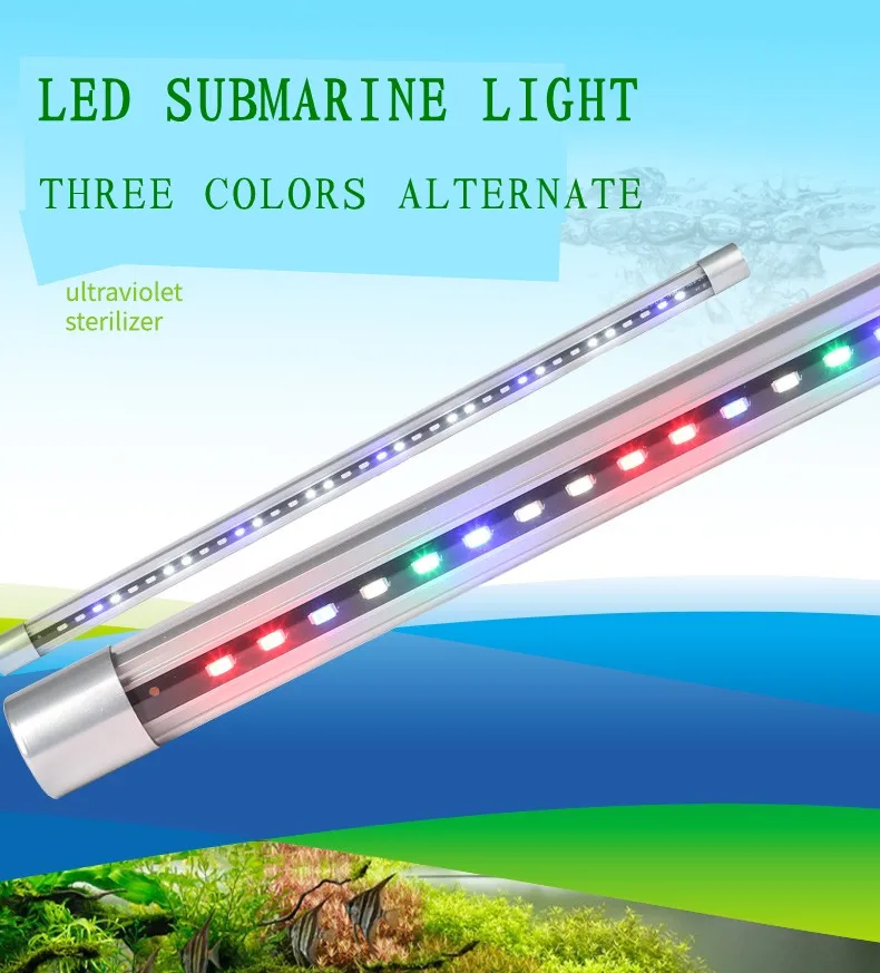 bundel Peer Blauwe plek Sobo Aquarium Waterproof Lighting Led Lamp Fish Tank Red/white/blue  Three-color T8 Lamp Dome Light Explosion-proof Glass Tube - Decorations &  Ornaments - AliExpress