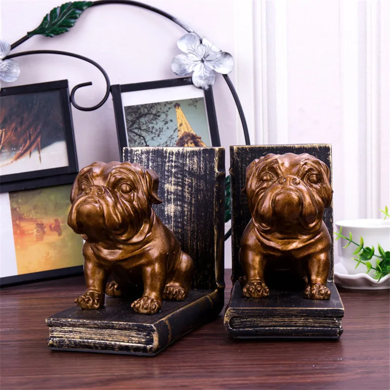 خمر جرو الدفتين الحلي الصينية قرية الكلب كتاب حامل الحرف الإبداعية دراسة خزانة المنزل مكتب لينة الديكور الهدايا