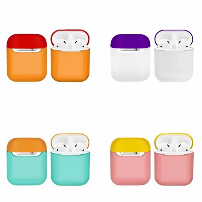 

Headphones Ultra Charging Bluetooth Earphone Case Silicone TPU Wireless thin Bag For AirPods Cases Cute Cover