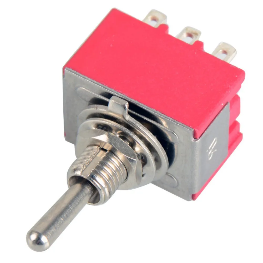 9 контактный мини переключатель 3PDT 1 шт. 2 позиционный ON 2A250V/5A125VAC Прямая