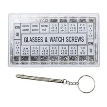 Stainless Steel Micro Glasses Sunglass Watch Spectacles Phone Tablet Screws Nuts Screwdriver Repair Tool Set Kits