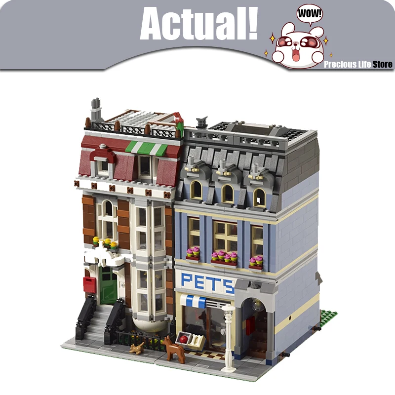 

LELE 30015 Pet Shop Creator Architecture Building Blocks Bricks Toys Educational For Kids For Children Compatible with 10218