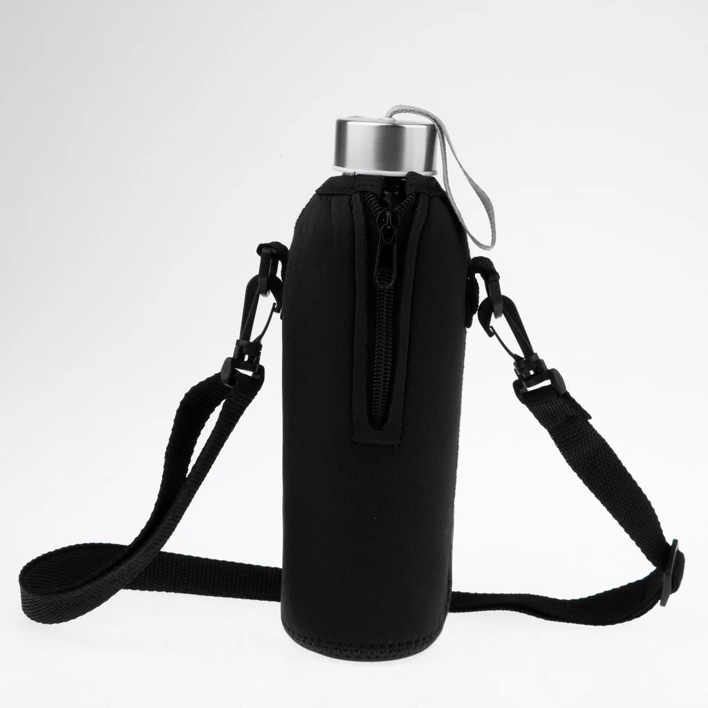 750ml Sports Water Bottle Holder Sleeve Bag Neoprene Carry Pouch Case for Outdoor Camping Hiking Backpacking Running Cycling