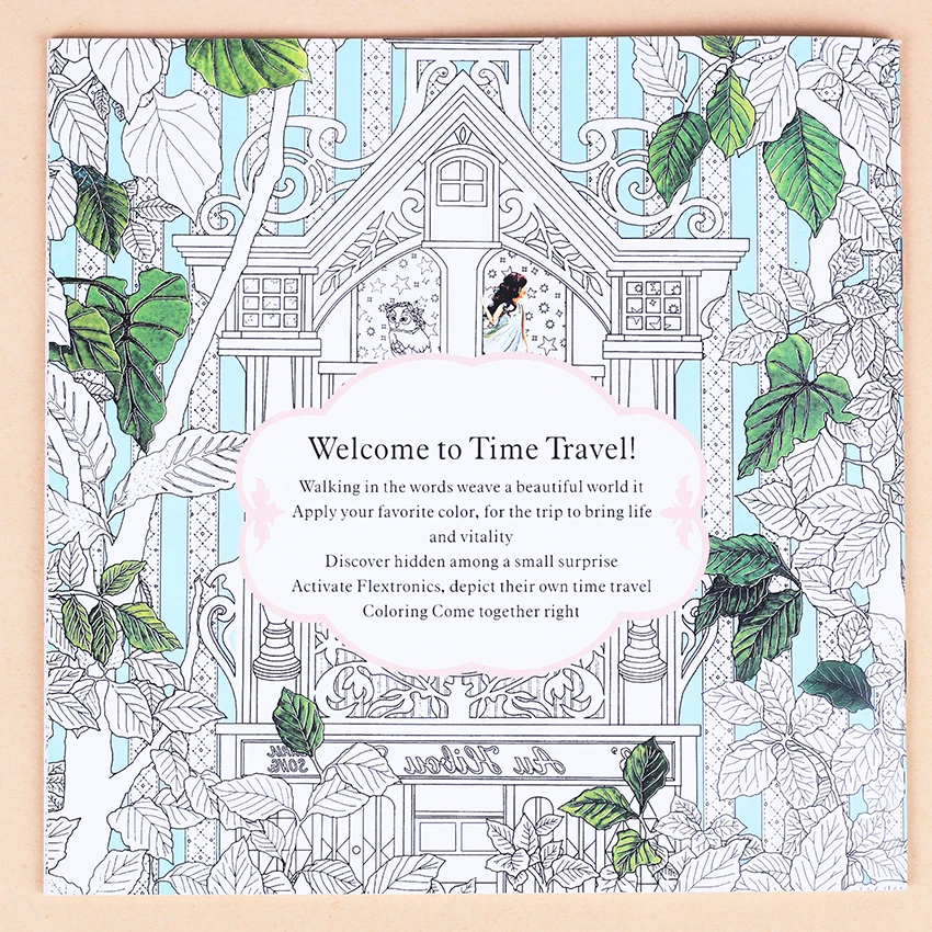 1 PC 24 Pages New Time Travel Adult English Version Graffiti Coloring Book Kids Painting Books for Children Office Stationery 1 PC 24 Pages New Time Travel Adult English Version Graffiti Coloring Book Kids Painting Books for Children Office Stationery
