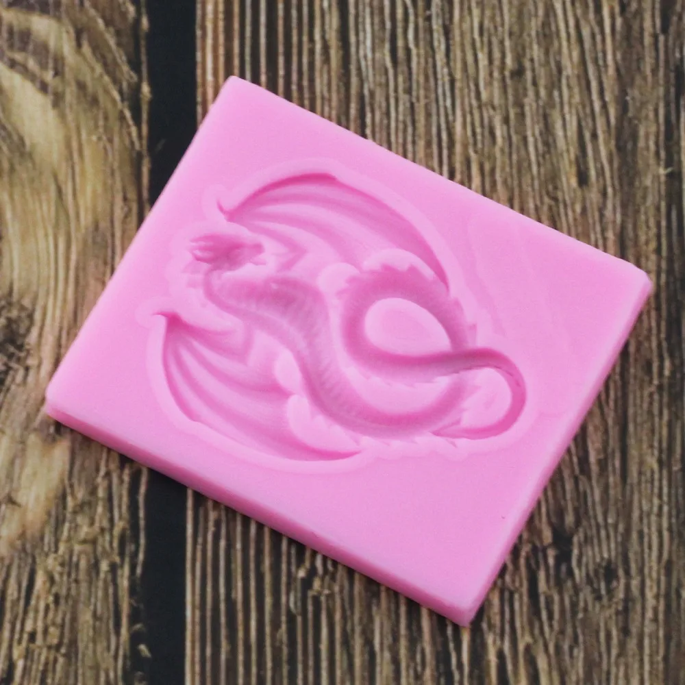 Сахарные Дракон силиконовые формы штамповый торт декоративные инструменты форма для шоколадной мастики конфеты фимо глины Кухня для выпечки
