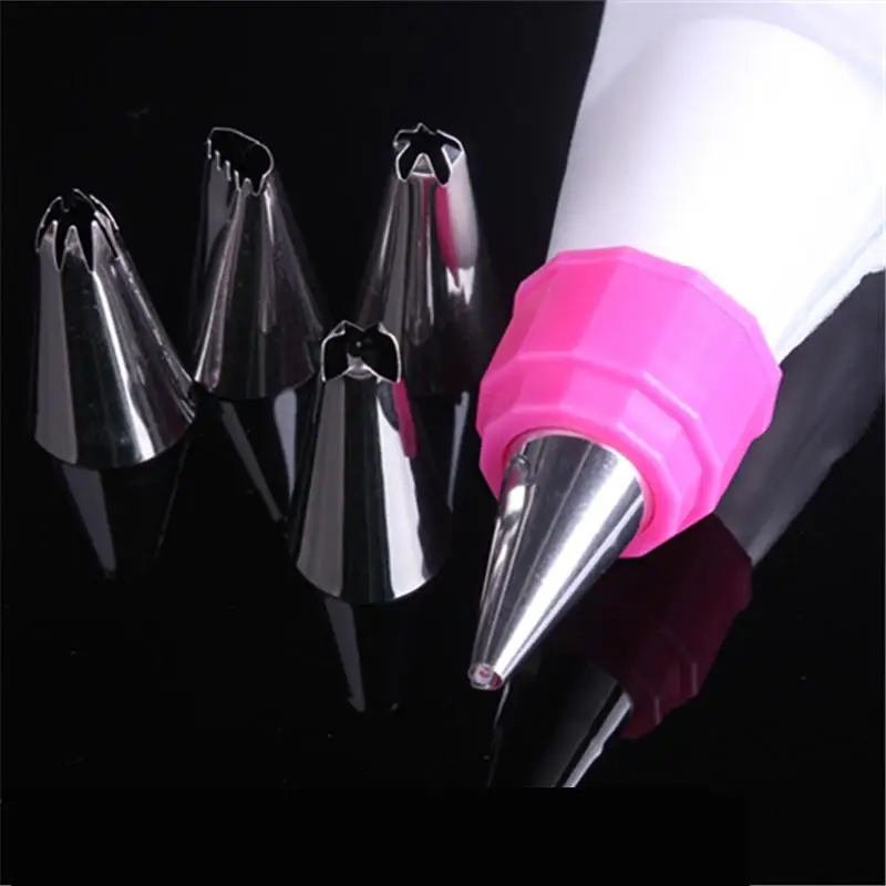 1set Double Colors Piping Bags Icing Pastry Bags Cake decorating kits