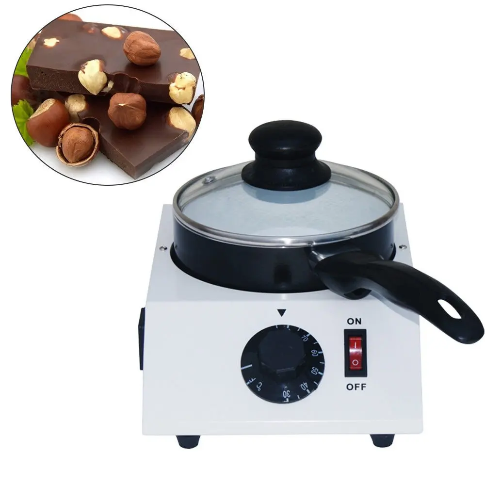 

SUCREXU Electric Chocolate Melting Machine Ceramic Non-stick Single Pot Tempering Cylinder Melter 110V/220V CE