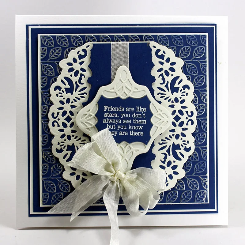 

New Lace Metal Cutting Dies for Scrapbooking DIY Album Embossing Folder Paper Card Cake Maker Template Decor Stencils 129*42mm