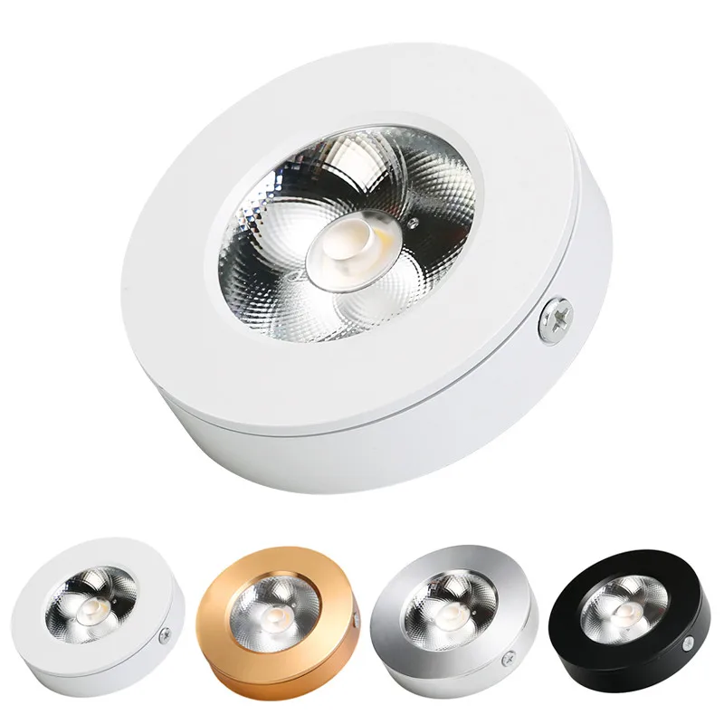 

Mini Surface Mount Led Downlight 3W 5W 7W 10W 15W 220V lamp Ultrathin Cob Spot Led Light lighting Ceiling Home Cabinet Wardrobe