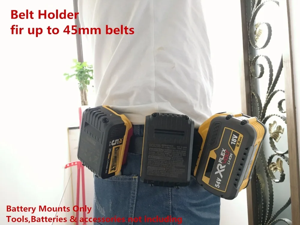 5Pcs Battery Mounts Belt Clips Holders for Dewalt 18V 20V 54V 60V Tool