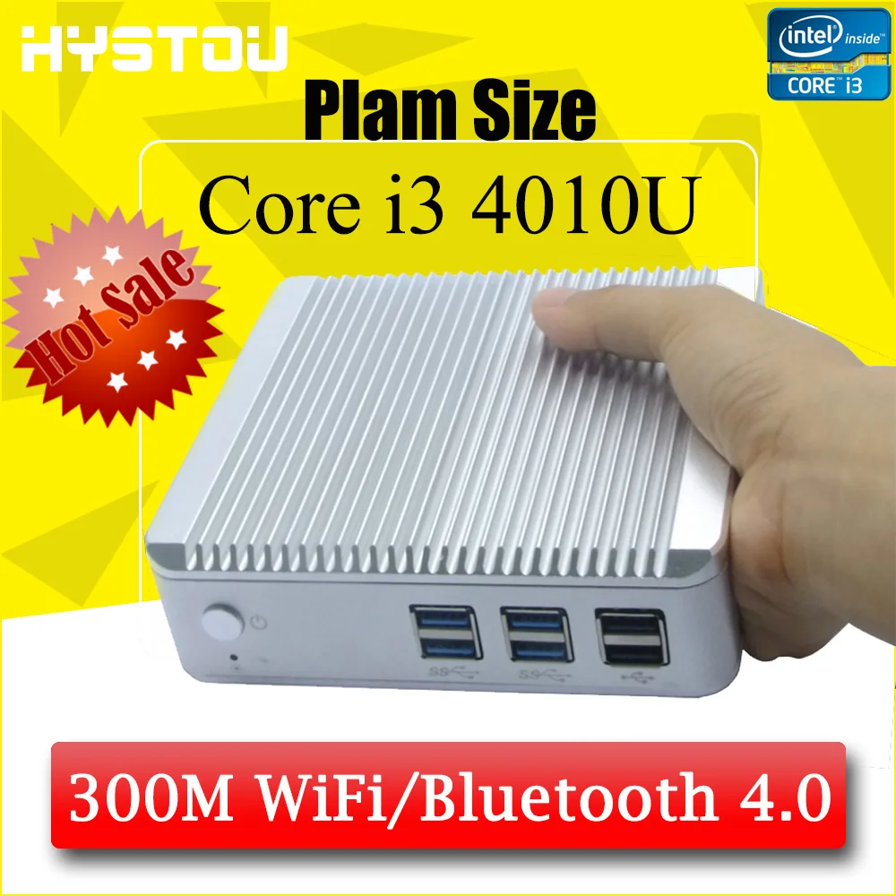 Ultra Small Size Core i3 4010U Mini PC Windows 8.1 Mini Computer Intel HD 4400 Graphics HDMI+VGA Minipc 300M WiFi Barebone