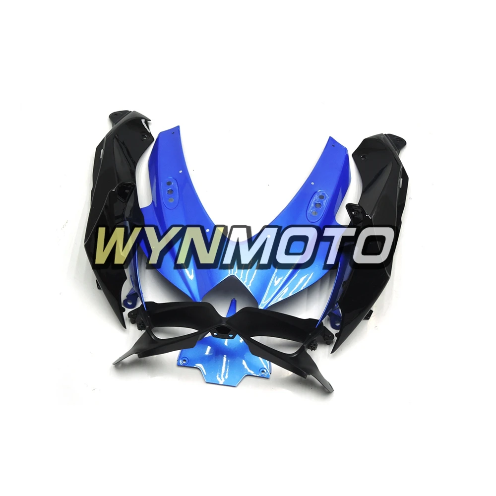 Полный светло-синий белый черный комплект для Suzuki GSXR600 750 K8 2008-2010 Кузов ABS пластик впрыска мотоцикл обтекатели
