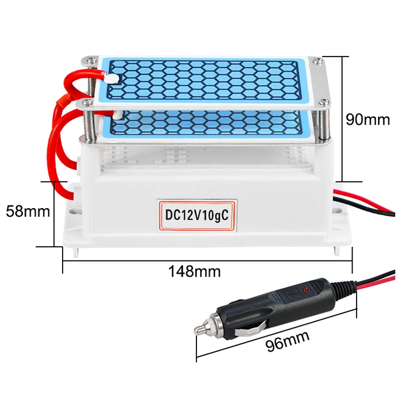 Günstig 12 v 10g Auto Luftreiniger Lufterfrischer Ozon Generator Luftbefeuchter Luftreiniger Reiniger Auto Purifier Keramik Platte Luft Sterilisator