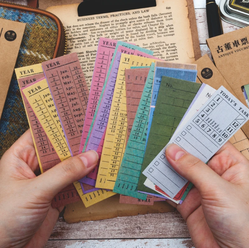 

20set/lot Memo Pads Sticky Notes Antique ticket series Paper diary Scrapbooking Stickers Office School stationery Notepad