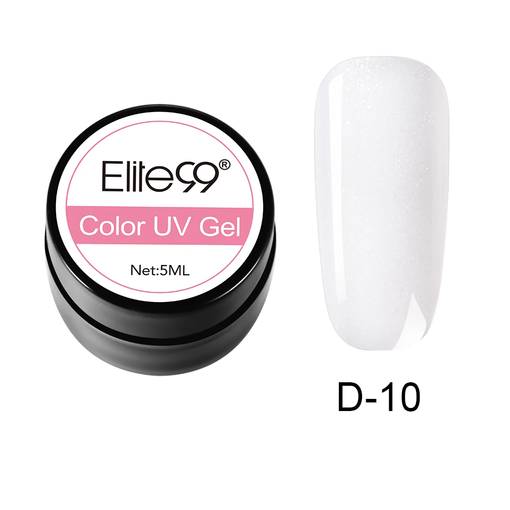 D-10 Elite99 Гель-лак гель uv Vernis светодиодный Гель-лак для ногтей художественный Гель-лак для ногтей чистый цвет Гель-лак 5 мл Гель-лак es Soak Off Nail Art - Цвет: D-10