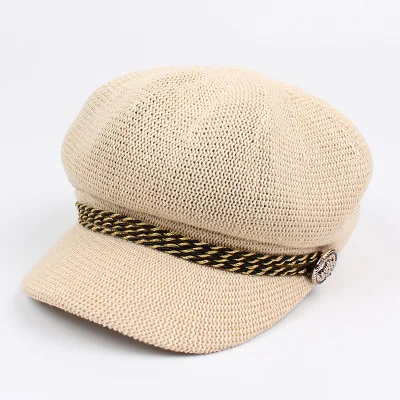 Beige Кепи женские вельвет кепка газетчика женская восьмиклинка кепка кепи же женщин s Octogonal шапка Однотонная одежда - Цвет: Beige