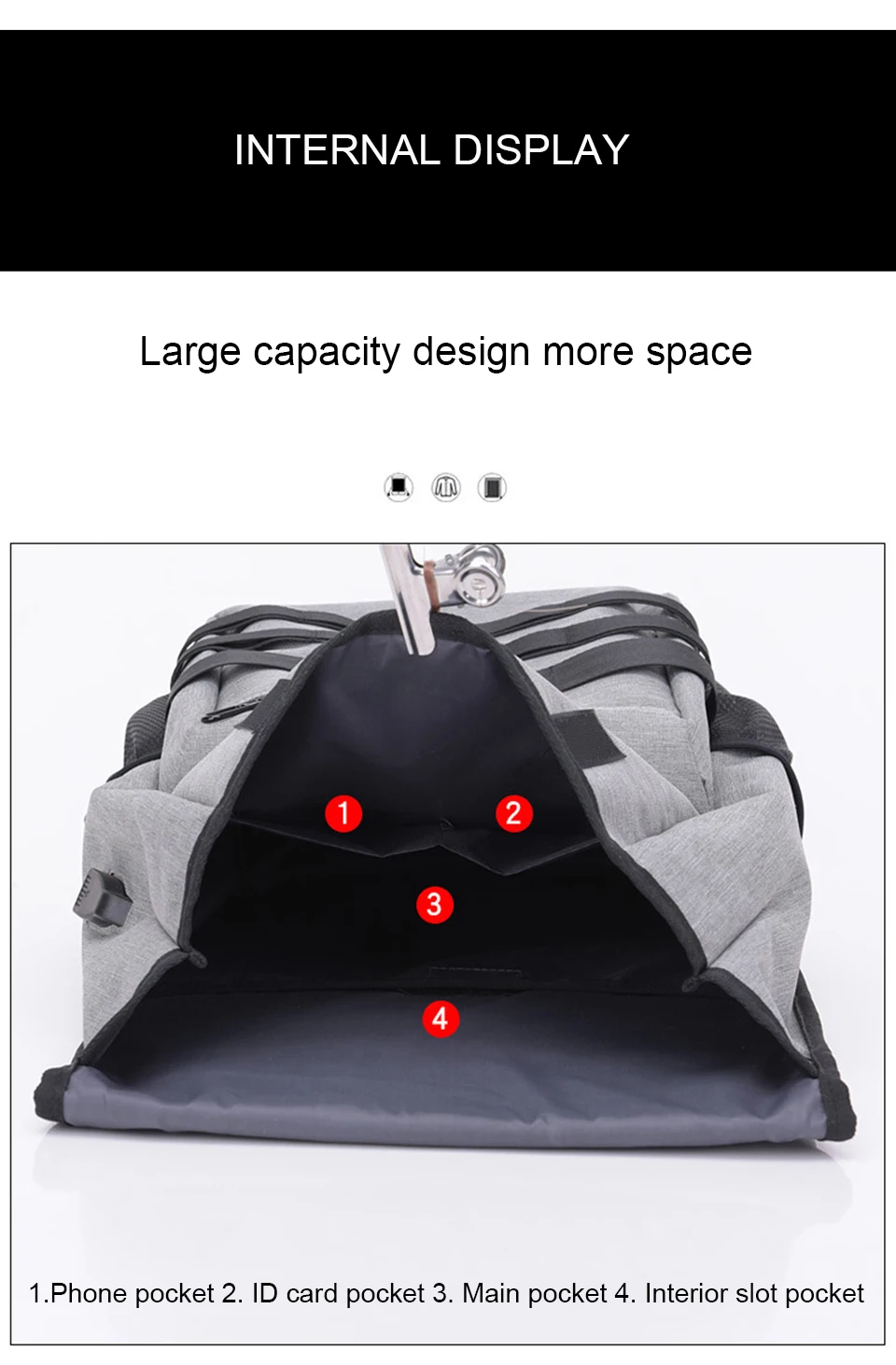 10 USB Charging Backpacks 15.6'' Laptop Backpack Canvas Men Backpacking Travel High Capacity Luggage Bag Pack Male Outdoor bagpack