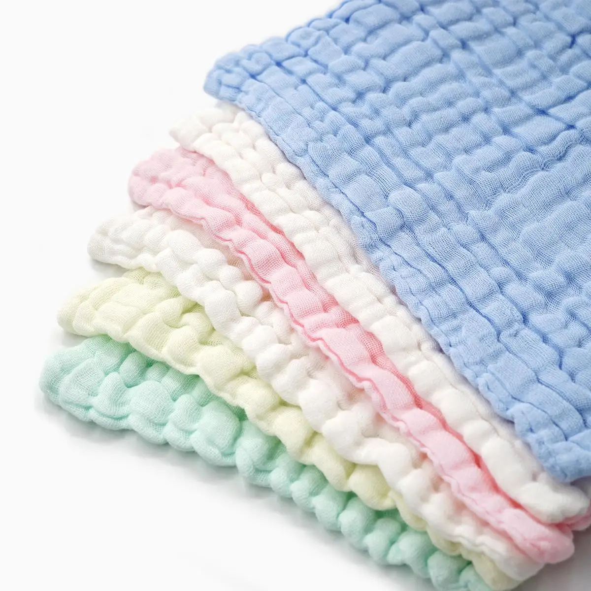  Orangemom 6 pieces / pack baby little bath towel 28*28cm wash bath accessories 100% cotton Gauze Sl