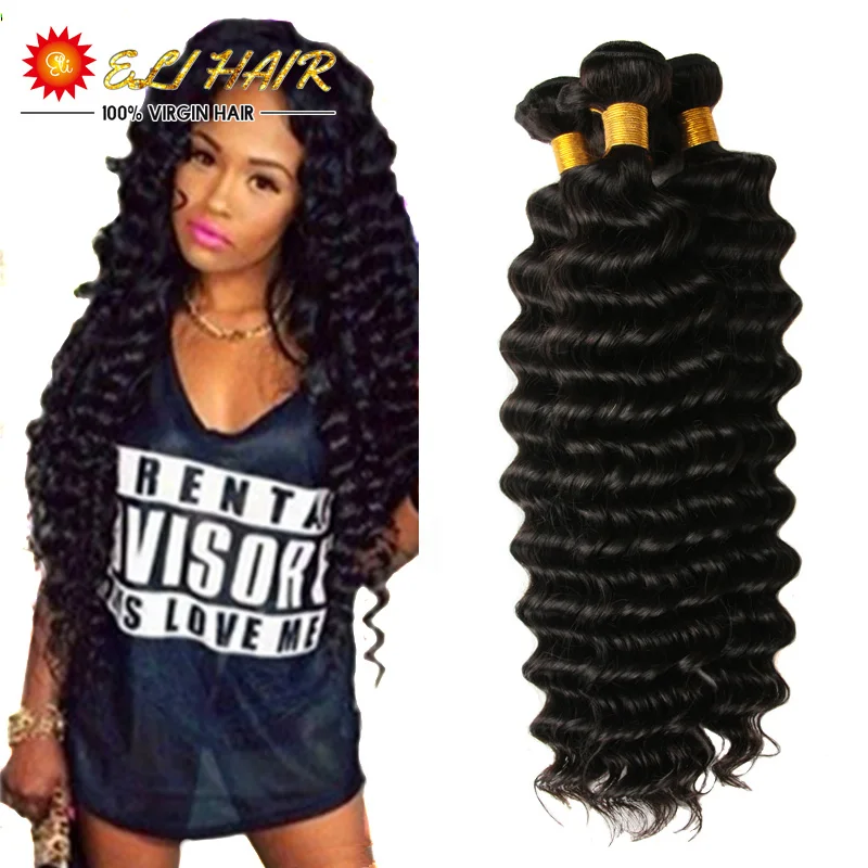 

Hot Sale 8A Peruvian Deep Wave Virgin Hair 100% Unprocessed Peruvian Virgin Deep Wave With Closure Human Hair 4 Bundles