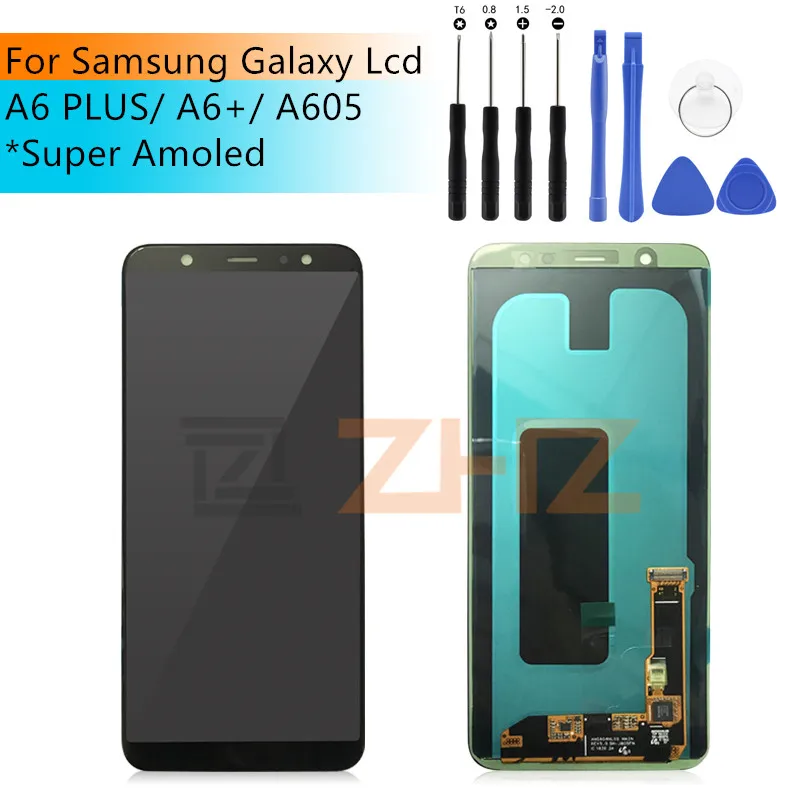 

For Samsung Galaxy A6 Plus 2018 LCD Touch Screen Digitizer Assembly For Samsung A6 Plus A6+ LCD For samsung A605 A605fd lcd