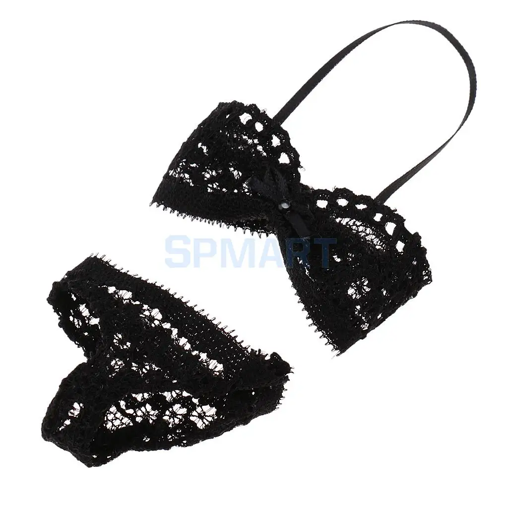 1/6 Scale Black Women Clothes Lingerie Underwear Bra Briefs Bikini Set for 12'' Female Body Action Figure Accessories DIY