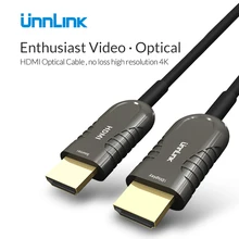 Unnlink HDMI Cable HDMI Fiber 2.0 Optical HDMI Audio cable 1080P 4K 3D Light Speed for TV box monitor HDTV xiaomi box PS3 PS4