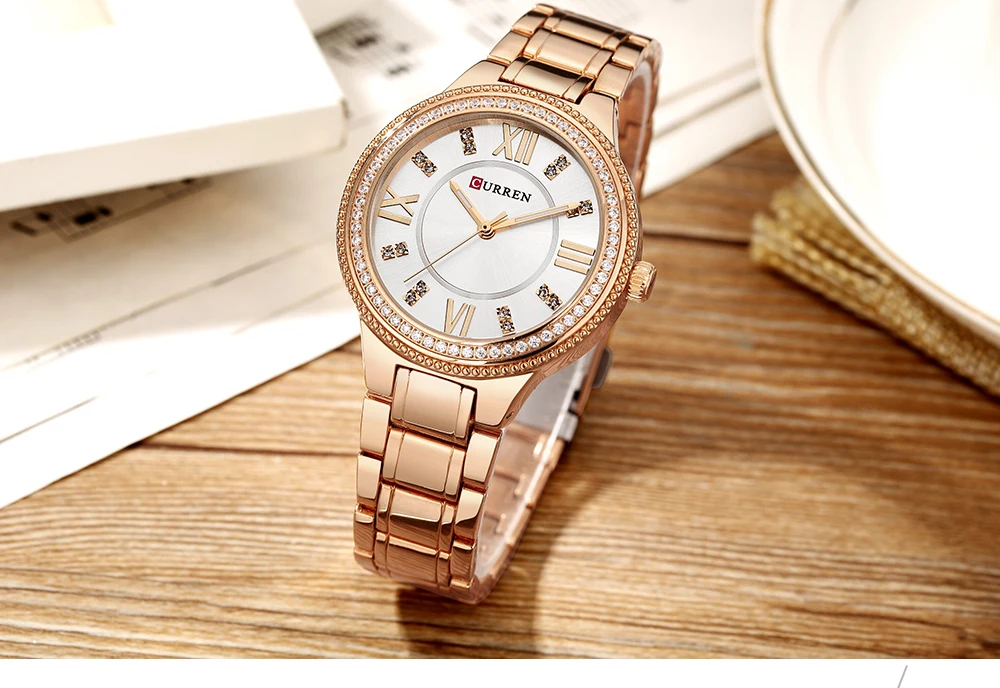 Montre Strass En Acier Inoxydable