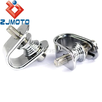 

Chrome U-type 7/8" - 1 inch Motorcycle Footpeg Clamp Frame Footrests Mount Highway Bar U Clamps