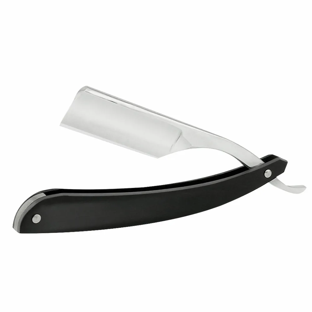 

ZY Barber Straight Shaving Razor Folding Knife For Mans Beard Shaver Ebony Wood Handle Shave Beard