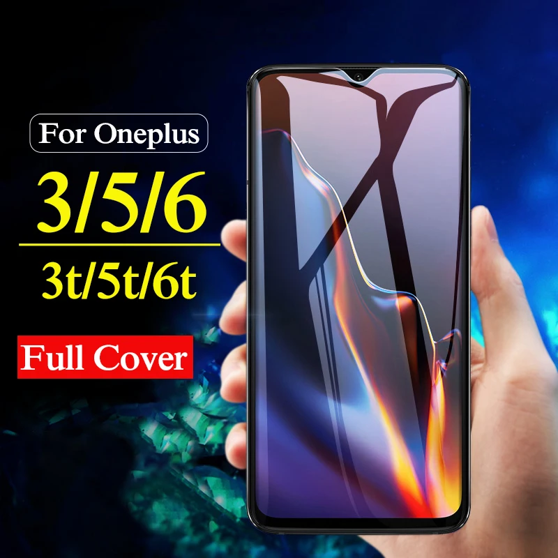 Для One plus 3 5 6 закаленное стекло для oneplus 3t 5t t защитный экран полное покрытие 1 +