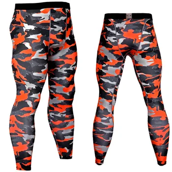 

2019 Compression Pants Men Jogging Pants Fitness gyms Running Pants Tights Men Camo Sport Legging Bodybuilding Training Trousers