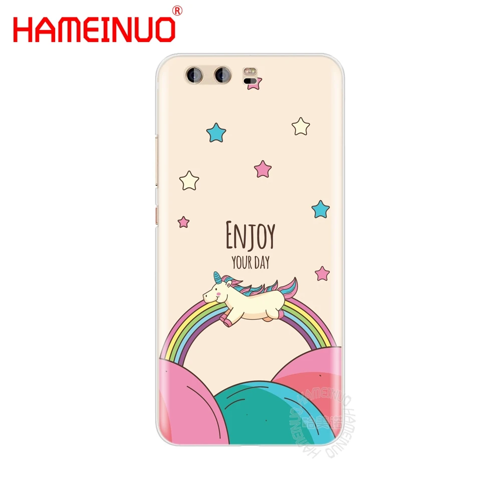 HAMEINUO Единорог на радуге чехол для телефона huawei Ascend P7 P8 P9 P10 P20 lite plus G8 G7 2017 mate 8|unicorn