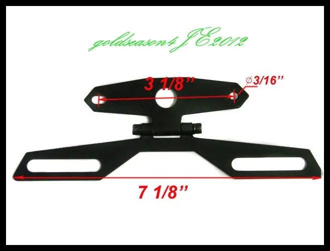 Adjustable Folding License Plate Tag Holder for Honda ATV Dirt Bike