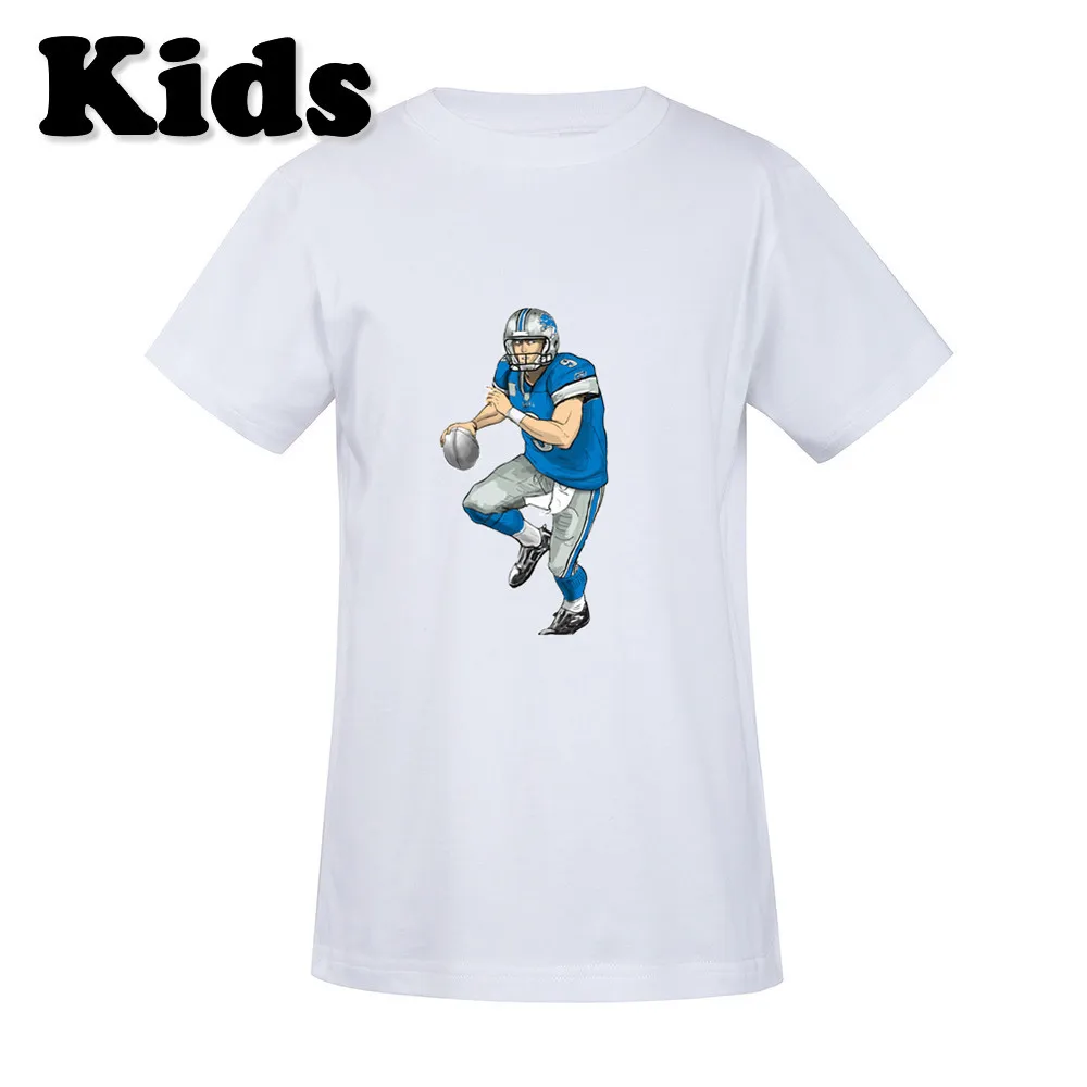 

Summer Baby 9 Matthew Stafford T-shirts boys short sleeve tops girls shirts children clothes kids t shirt 0413-15