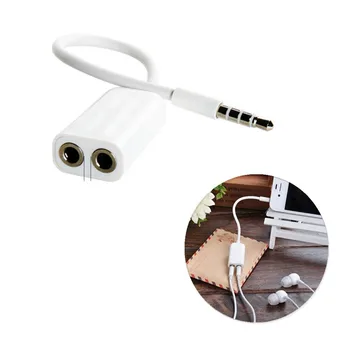 

1 to 2 Mini Stereo 3.5mm HeadSet Audio Speaker Headphone Splitter Adapter Male to Female AUX Cable for iPhone 4 5 6 iPad 300