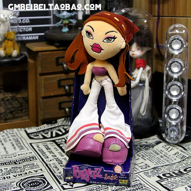 Около 26 см оригинальная Кукла Bratz в штучной упаковке, плюшевая тканевая кукла, встроенный железный провод, лучший подарок для девочки