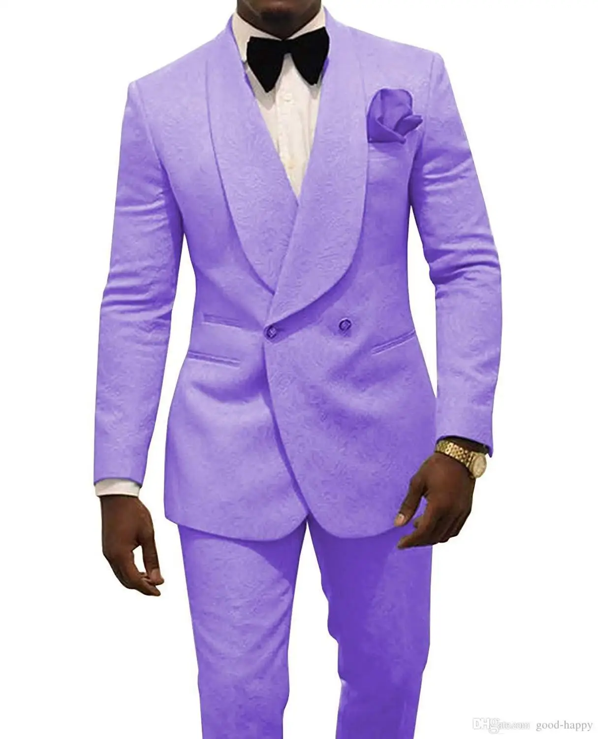 Hot Selling Slim Fit Pink Floral Mens Double Breasted Suit Men Wedding Suits Groom Tuxedos Terno Prom Party Best Man Blazer