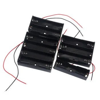 

1pcs 18650 Power Battery Storage Case Box Holder Leads With 1 2 3 4 Slots drop shipping 0717