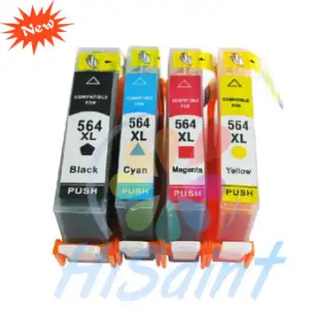 

hisaint For HP 564XL ink cartridge with chip For hp Photosmart B8550/B8500/D5400/7510/Plus AIO B209a printer Free shipping Sale