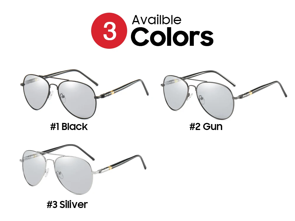 VIVIBEE, фотохромные солнцезащитные очки, мужские, авиационные, поляризационные, UV400, дневное и ночное видение, для вождения, солнцезащитные очки, женские, титановые очки