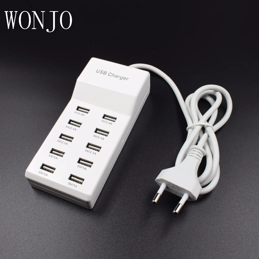 60 Вт 10 портовое USB настенное зарядное устройство IQ Usb PowerPort для iPhone 7/6 s/Plus iPad Pro/Air