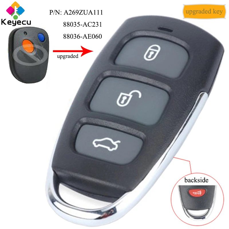 

KEYECU Replacement Upgraded Remote Control Car Key - Fob for Subaru Baja Forester Impreza Legacy Outback Impreza P/N: A269ZUA111