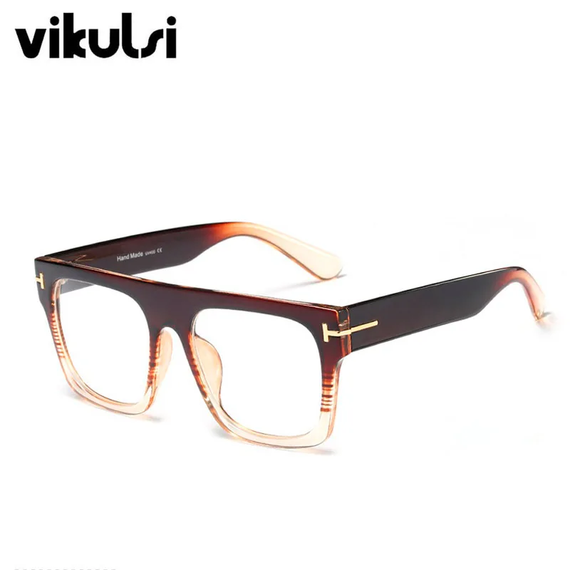 Унисекс фирменный дизайн винтажные женские ацетат очки оправа очки ретро квадратные оптические прозрачные линзы очки для чтения - Цвет оправы: D988 brown clear