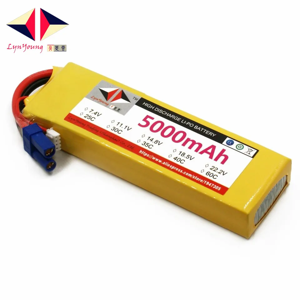 

HX Lipo Battery 2S 7.4V 5000mah 25C 30C 35C 40C 60C For RC Drone Quadcopter Helicopter Airplane Boat Car