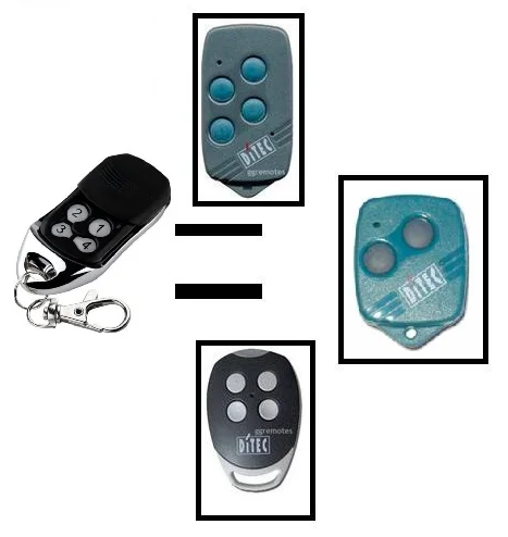 

The replacement remote for DITEC GOL4,BIXLP2,BIXLS2,BIXLG4 Rolling code 433mhz